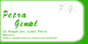 petra gimpl business card